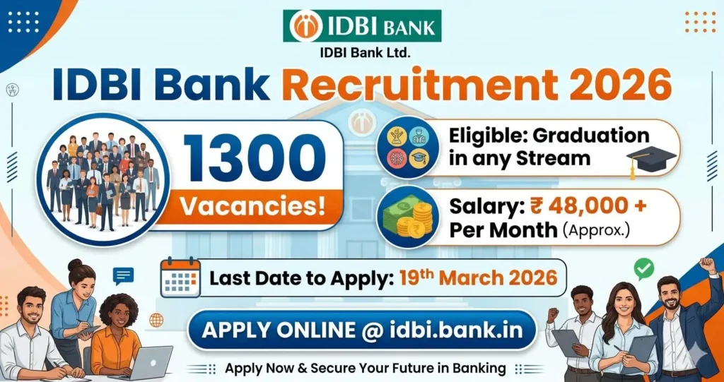 IDBI Bank Recruitment 2026