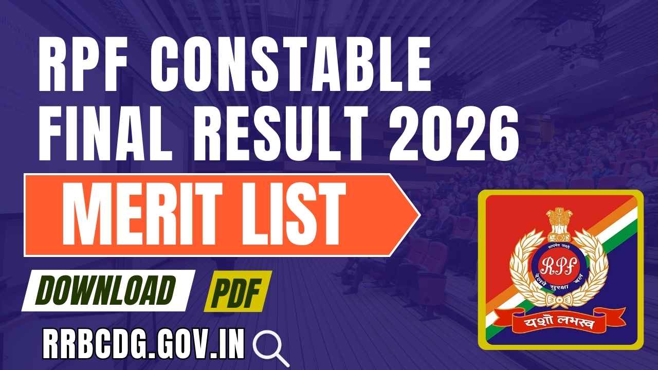 Download RPF Constable Final Result 2026 PDF