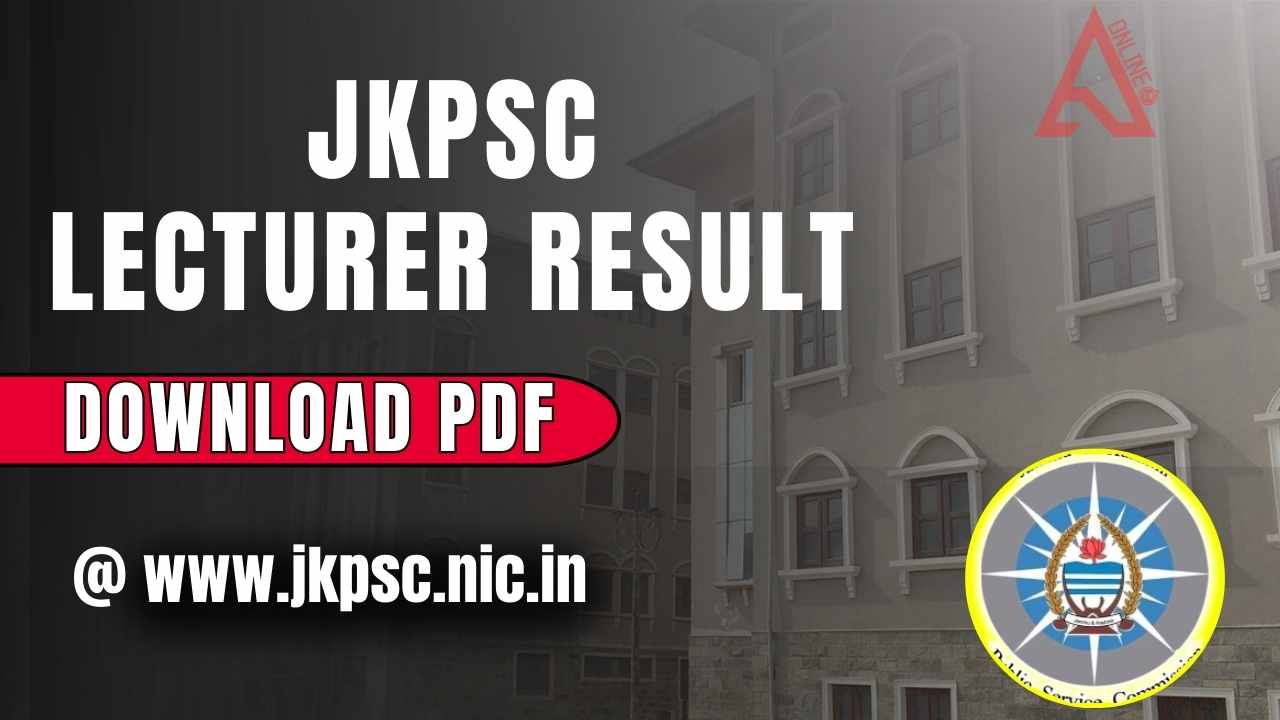 JKPSC Lecturer Result PDF 2026