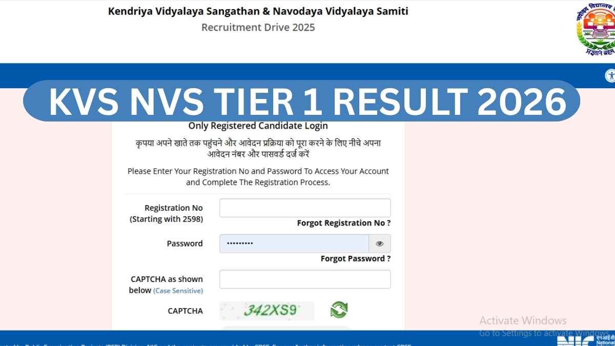 KVS NVS TIER 1 RESULT 2026