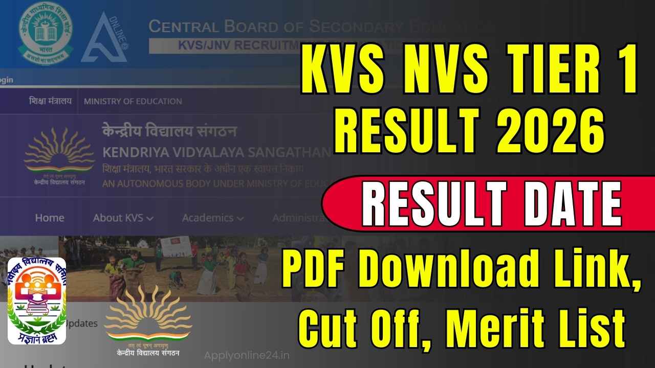 KVS NVS Tier 1 Result 2026