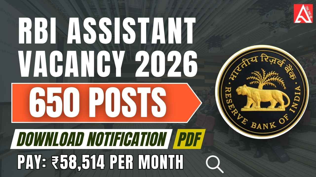 RBI Assistant Vacancy 2026 Notification PDF