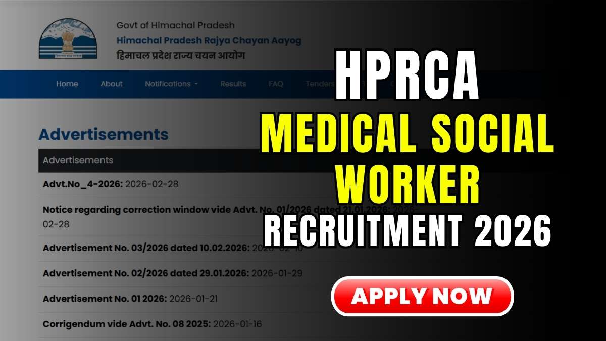 HPRCA Medical Social Worker Recruitment 2026