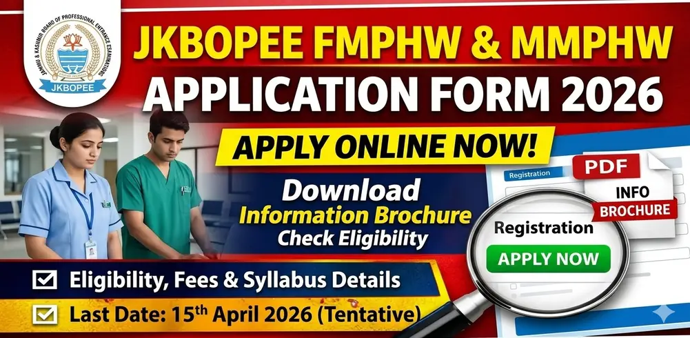 JKBOPEE FMPHW, MMPHW Application Form 2026