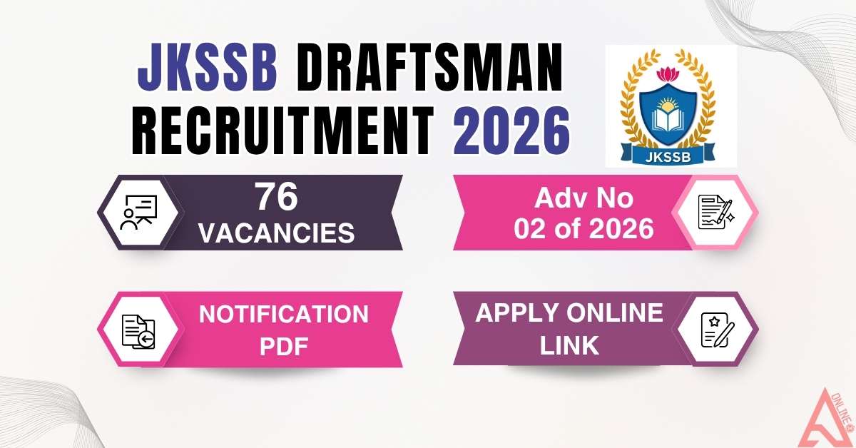 JKSSB Draftsman Recruitment 2026
