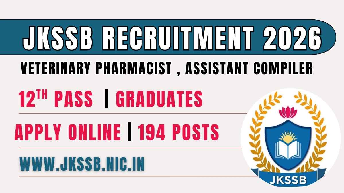JKSSB Recruitment 2026