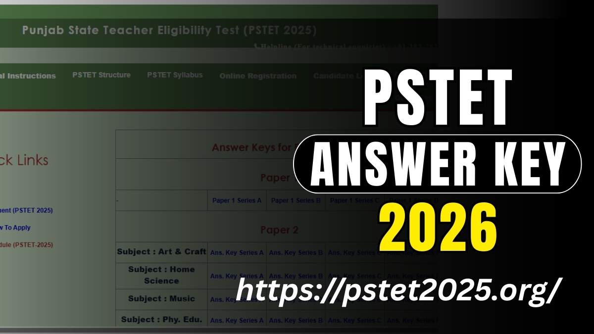 PSTET Answer Key 2026