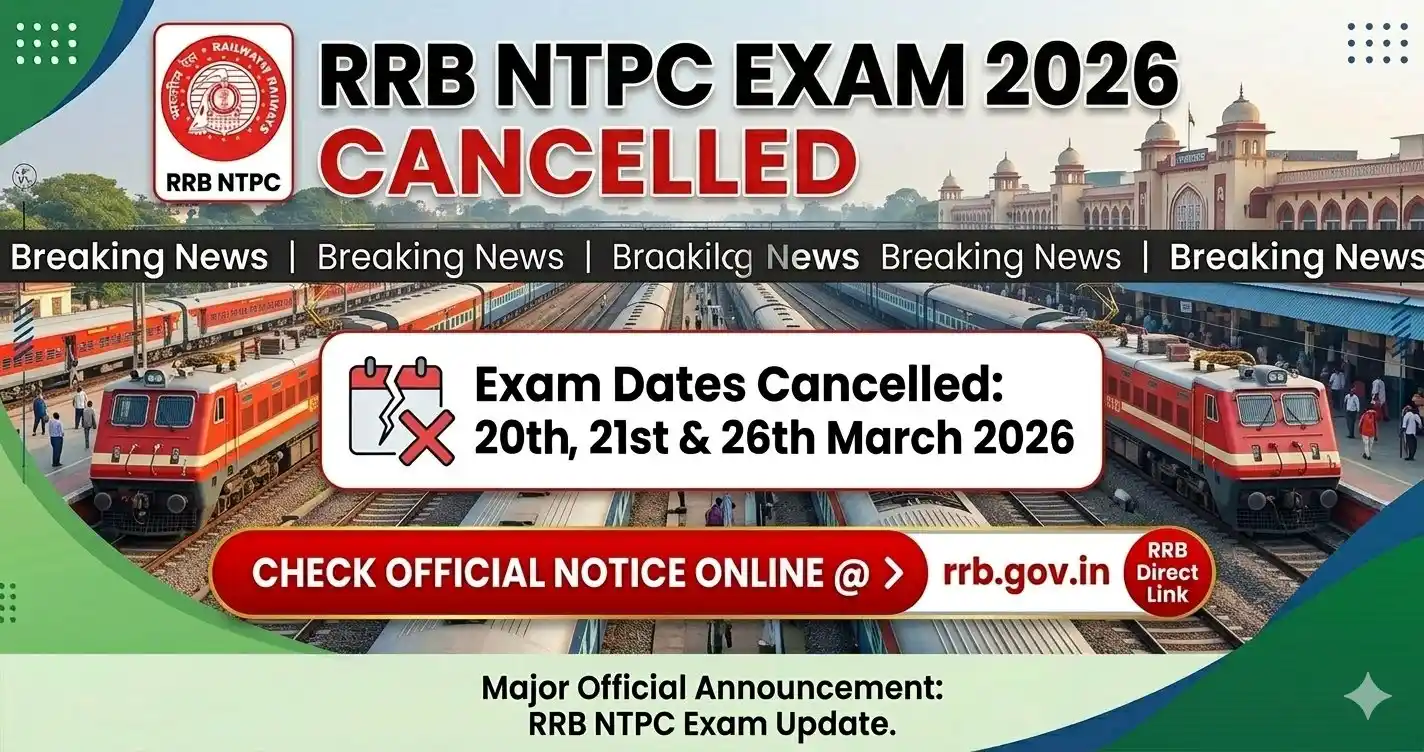 RRB NTPC Exam Cancelled 2026