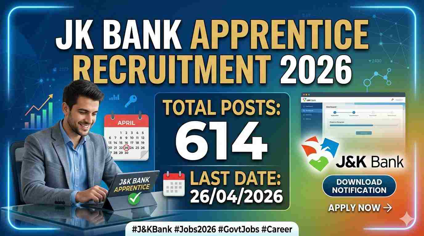 JK BANK Apprentice Recruitment 2026