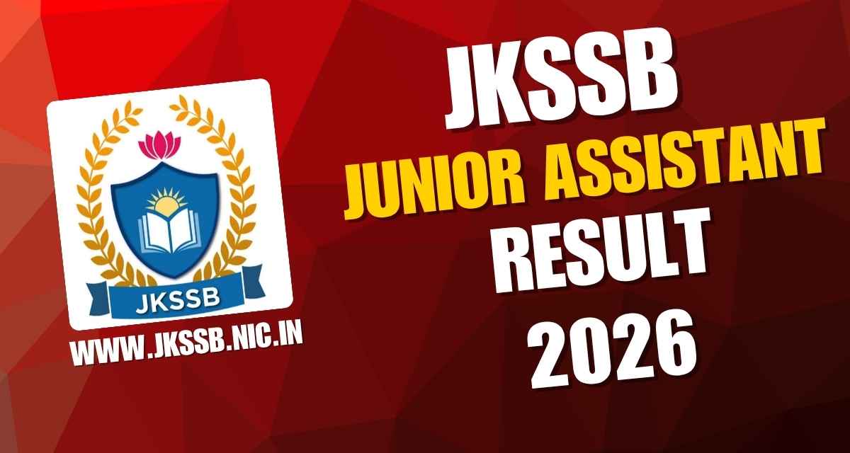 JKSSB Junior Assistant Result 2026